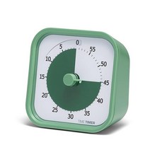 Time Timer 홈 MOD 60분 비주얼 타이머 홈 에디션 코튼 볼 화이트, Timer_Visual Timer, Fern GreenTIME TIMER