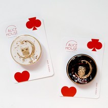 앨리스하우스 휴대폰 그립톡 부엉이, 그립톡 부엉이 화이트
