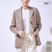 W9 [French Linen] 린넨100 벨티드 자켓_TMJKB24W11-T