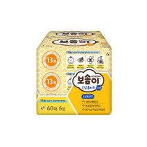 SBH982321 *디아코니아* 깨끗한나라)보솜이 안심물티슈13無(60매*6개입)
