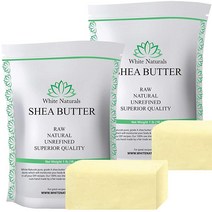 White Naturals 시어버터 2lb 비정제 A 등급 모이스처라이저 립밤비누 용, 32 Ounce (Pack of 1)