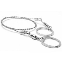 등산용품 휴대용 60cm 스테인레스 스틸 와이어 톱 캠핑 하이킹 여행 야외 비상 생존 도구 손가락 손잡, 01 A