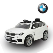 BMW X5 M 유아전동차 우레탄 PU 바퀴 +가죽시트 / 시트조절 / 조카선물, 레드