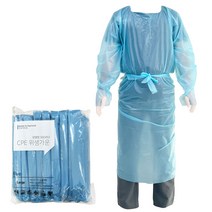 일회용 AP가운 병원 실험실 HACCP 요양원 CPE 비닐 10매, 사이즈 XL(10매)