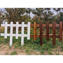 방부목 대문 화단 목조 울타리 펜스 휀스 탄화 목재, 탄화 나무  100x30x50