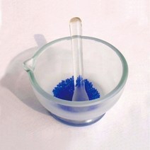 (JLS) 유리막자사발 유리몰탈 Mortar (90mm 120mm) 고체시료 분쇄용 실험도구 과학교과물품, 120mm 1셋트