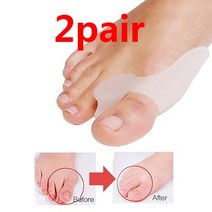 2 쌍 외반증 교정기 뼈 엄지 정형외과 실리콘 발가락 분리기 Bunion 페디큐어 발 관리 도구, [02] 2pair