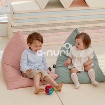 아누리 1인용 허그키즈빈백 아기빈백, 워싱민트