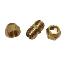 GHSHOP 황동 튜브 피팅 유니온 6mm x 6mm 압축(5가지 크기), and Phi12 × φ12mm, 설명, 설명