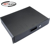 강원전자 넷메이트 CYSD-2U(Black) 허브랙 2U 보안 서랍장(블랙), 본상품, 다우리쿠팡 본상품선택