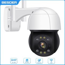 5MP PTZ 와이파이 IP 카메라 야외 AI 인간 자동 추적 무선 카메라 오디오 2MP 3MP 스마트 보안 CCTV 클라우드 스토리지, 5MP 64G Card_CN | EU 플러그