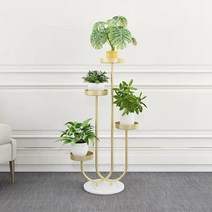 철제 화분받침대 인테리어 화분거치대 골드 정리대, 블랙