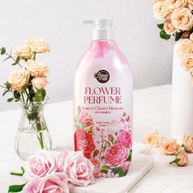 애경 샤워메이트 핑크 플라워 퍼퓸 바디워시 900ml 바디용품, 1개