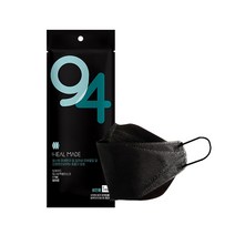 힐메이드 KF94 성인용 대형 블랙 마스크 50매