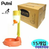 ForU8 푸르미 보급형 물병 옐로우 박스 15개 애견용품 강아지 개급수기 급식기 급수기, 상세페이지 참조