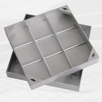 하수구 커버 개구부 사각맨홀뚜껑 수로관 도랑 덮개, 70x70x8cm