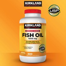 Kirkland Signature 커클랜드 시그니처 피쉬 오일 1000mg 400정 Kirkland Signature Fish Oil, 6개