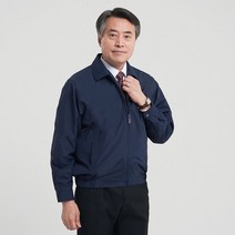 남자 간절기 비즈니스 밑단 밴딩 점퍼 HA-JUA-B-네이비