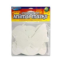 Premier Stationery Paper Cut Animal Masks – Pack of 10)