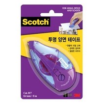 3M 스카치 투명 앙면 테이프 017디스펜서 017리필 투명양면테이프 양면테이프, 017디스펜서-2개