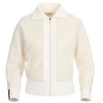 링스골프 SH05 밑단시보리살린 부클가디건 보온성이 가미된 부클 가디건 L21B3TS063, 화이트