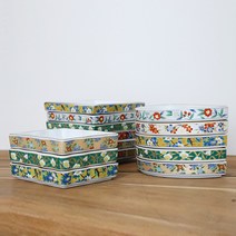 일본 그릇 회접시 나눔접시 앞접시 초밥 플레이팅 회 접시, 옐로우 동백 (정사각)