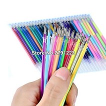 A세트 플래시 볼펜 젤 펜 형광펜 리필 컬러 풀 샤이닝 페인팅 12 24 36 48 색, 01 24 Colors