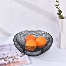다용도 정리 수납바구니 그릴리아 인 페로 바투토 아 도피오 스트라토 체스토 디 프루타 소조르노 바소이오 디 프루타 페르 라 카사 체스토 디 프루타 세카 디 라탄 플라스틱 33, 검은 색