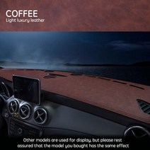 대시보드 대쉬 보드 커버 볼보 c40 pro 2022 라이트 패드 매트 호환 62, 가죽 커피, 오른손 운전