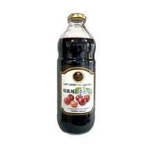 타트체리착즙액100% 타트체리 원액100% NFC 착즙 주스 쥬스 꿀잠 터키산 1000ml+선물용케이스 물타지않은 무첨가물 순수 채리 분말 효능 에이드 식물성멜라토닌 숙면에좋은식품 추석 명절선물 추천 리얼타트체리농축액, 1000ml, 1병