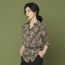 엘렌셔츠 엘렌셔츠 레오파드 셔츠 (브라운) (1975024)