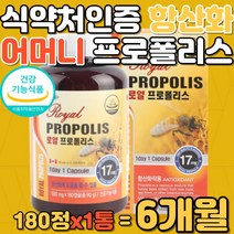 캐나다 로얄 프로폴리스 폴라보노이드 어머니 항산화 식약처 인증 구강항균 건강 입안이 헐었을때 목이 칼칼할때 구내 간지럽고 기관지에 좋은 PROPOLIS Flavonoids 보충제