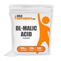 Bulk Supplements 벌크서플먼츠 DL-말릭 아시드 사과산 파우더 500mg 250g, 1개
