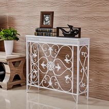 복도장 엔틱 현관 거실 콘솔 장식장 테이블, 90 25 80 블랙 브라운