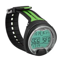 Cressi Leonardo 수중 싱글 버튼 다이빙 컴퓨터 이탈리아에서 1946년부터 개발 품질, Black/Lime