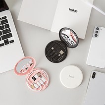 버디 컴팩트 11 in 1 초슬림 다용도 멀티 케이블 키트, 화이트