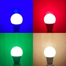 LED 8W 3W 색깔 조명 컬러 색전구 적색 청색 초록색 소형 꼬마 전구 인찌구 인치구, 하양(주광색)
