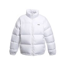 베트멍 체스트 로고 하이넥 남성 패딩 UA53JA400W WHITE WHITE