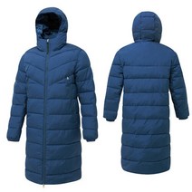 미라클 벤치코트 롱패딩 에어볼 점퍼 지퍼 WP25 블루