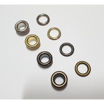 신주재질 100SET/ 하도메 아일렛심 1호 4칼라, 1호 앤틱골드, 1개