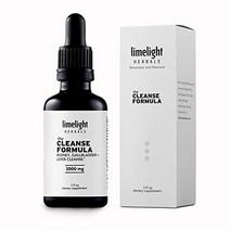 Limelight Cleanse Formula: 유기농 신장 담낭 간 정화 wChanca Piedra 수국 절단기 - 98 흡수 팅크 - 담낭 및 신장 지원 - 점적기당 ​​200
