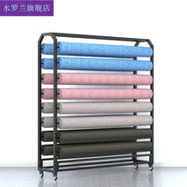 래핑 진열대 원단 행거 시트지 걸이 차량용 필름지 거치대 가죽으로 밀 수 있는 바퀴가 달린 패브릭 테이블 디스플레이 랙 매트 카펫 러그 선반 및 가죽 전시 롤 소재, [17] 길이는 맞춤 설정할 수 있으며 크로스바는 18