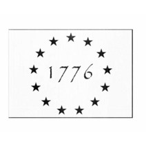 OBUY 13 Star 1776 스텐실 목재 벽 원단 에어브러시 등에 페인팅 가능 | 재사용 가능한 17.8 x 25.4cm(7 x 10인치) 마일라 템플릿