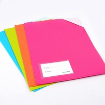socean 모서리 끼우개 L 엘 파일백 비비드 컬러 파일 폴더-A4 다큐먼트 홀더 문서 보관철 서류철 문서철 용지 정리