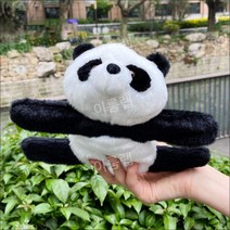 자이언트 팬더 판다 인형 팔찌 스냅 클립 장난감 기념품, Panda Snapping Circle Big, 사용자 정의 크기 1