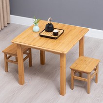 참죽원목 소형 정사각 식탁김 한상차림 식탁세트 작은사각테이블 주택, T18-원색 네모난 책상 길이 80 널을 높은