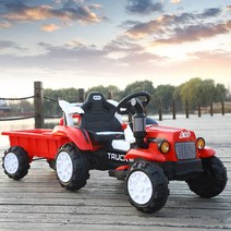 미니 경운기 붕붕카 트랙터 장난감 선물 원격 중장비, A형 + 그린