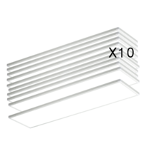 국산 LED 직부등 엣지형 1280 320 50W 슬림 면조명 10개 우드LED코리아