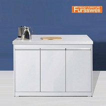 퍼스웰 인조대리석 아일랜드식탁홈바.수납고급형(WF_221), 그레이[422-1]