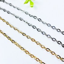 핀쿠션 국내제작) 스테인레스 체인 악세사리 연결체인 (30cm), 골드